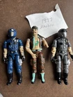 Lot of 3 1997 Hasbro GI Joe Action Figures 4 Inch A Real American Hero