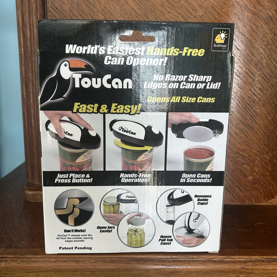 TouCan Can Opener Battery Operated One Touch Smooth Edges Hands-Free - Image 2 of 2