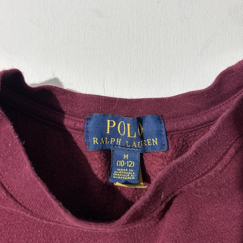 Polo Bear Ralph Lauren Youth Medium 10-12 Crewneck Sweatshirt University Student - Picture 3 of 6