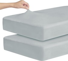 Stretchy Crib Sheets Boys Girls 2 Pack Fitted Crib Sheets Neutral Standard Crib