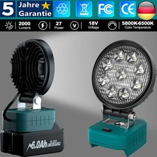 Per Makita torcia LED a batteria agli ioni di litio lampada da lavoro 18 V faretto luce DHL