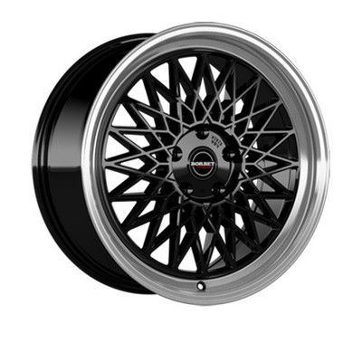 Borbet B 8,0x18 ET40 black rim polished Alufelge