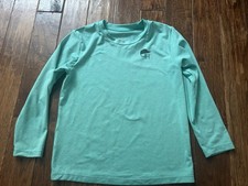 George Hats 2XL 6/7 Teal Mint Green Sun Shirt Long Sleeve Rashguard UPF Swim
