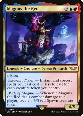 MTG Magic the Gathering Magnus the Red (131/675) Warhammer 40,000 LP