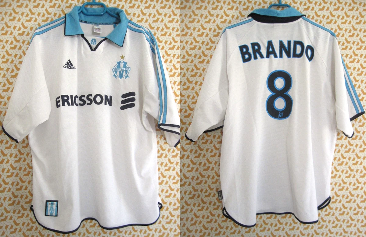 Maillot OM 1999-2000 Third - Adidas, Noir, Sans Sponsor, Homme, Occasion