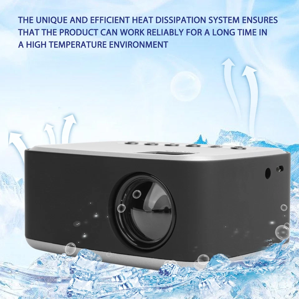 1920x1080p Portable Video Projector Mini Home Theater HD Projector With LED - Image 2 of 4