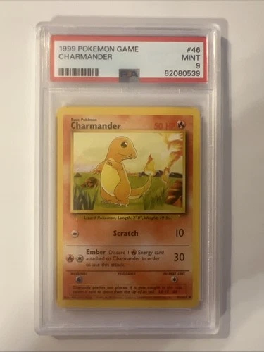 1999 Pokemon Game Charmander #46 PSA 9