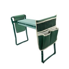 Garden Kneeler Bench,Portable Folding Padded Seat & Knee Support with Tool Pouch