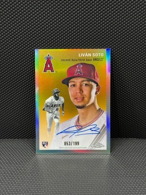 2023 Topps Chrome Platinum Livan Soto /199 Refractor RC Auto #CPA-LSO Angels