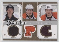 2008 O-Pee-Chee Triple Materials Daniel Briere Mike Richards Joffrey Lupul 8tn