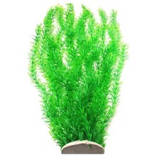 unootel Grass Cluster Aquarium D cor Plastic Plants Extra Large tall, Green