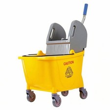 Wringer Trolley Easy to Move Container Cart Blue Grip for Rinsing