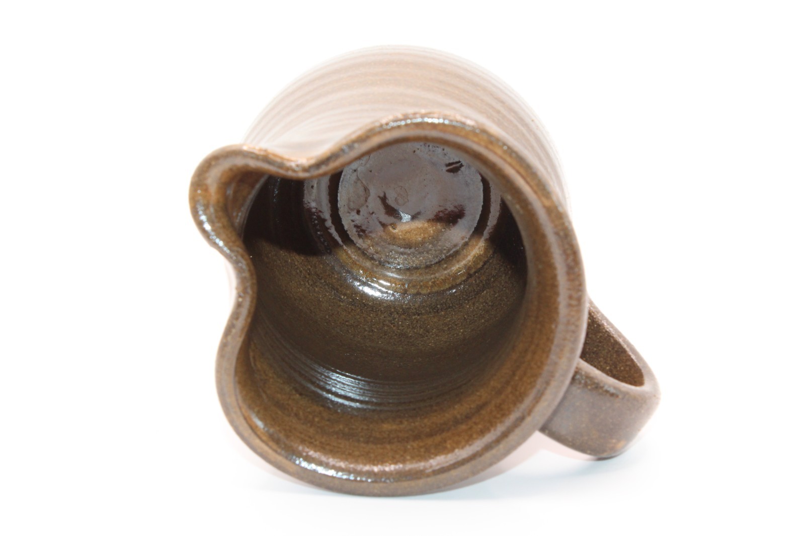 Liberty Pottery Roscoe Village OH Stoneware w/ Crow Design Pitcher 2006 Becky  