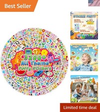 3200 Cute Animal 3D Puffy Stickers - 64 Unique Sheets for Kids  Crafting Fun