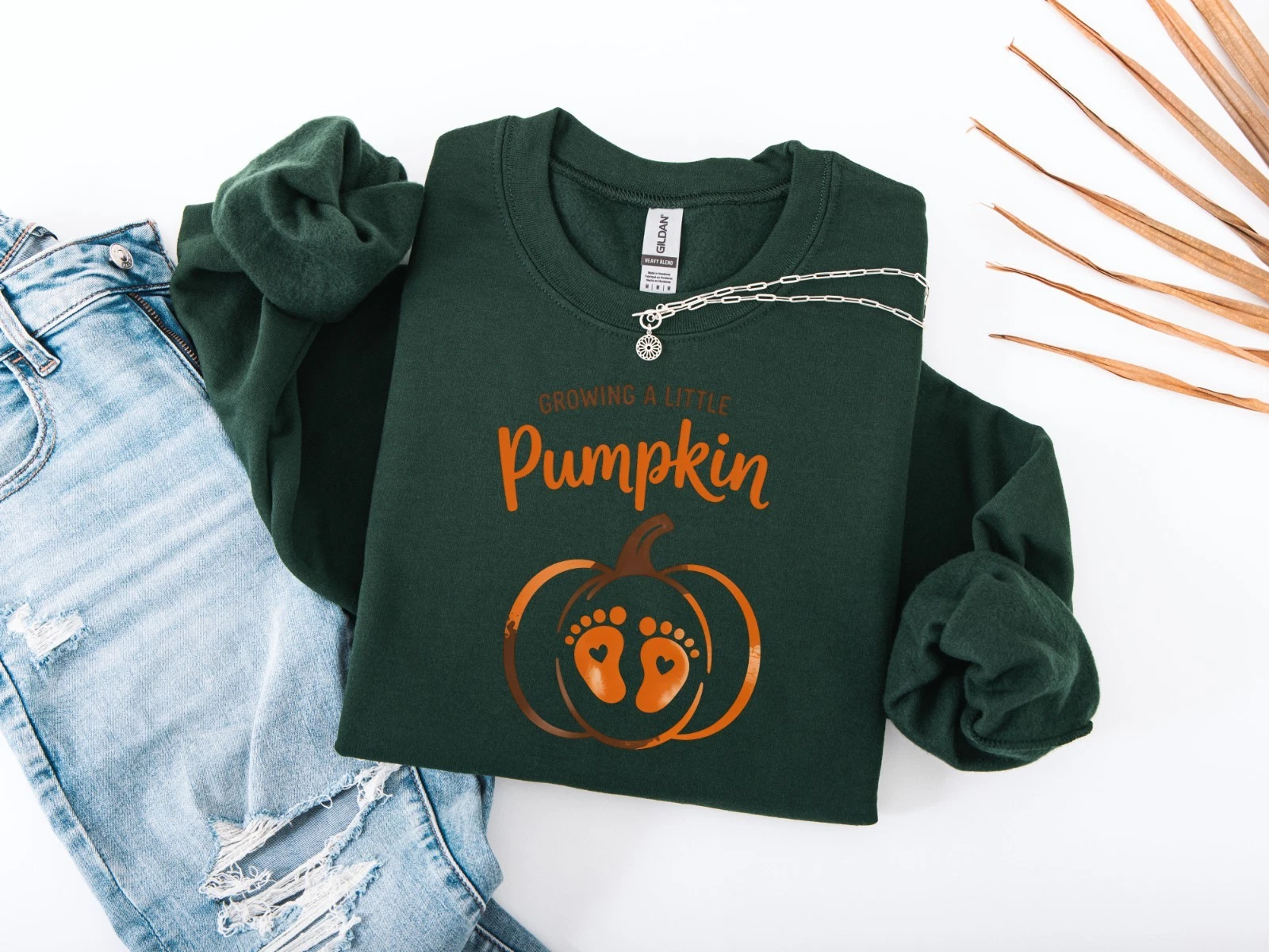 Growing A Little Pumpkin Sweatshirt | Fall Maternity Thanksgiving Gift