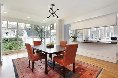 Living District Axel 6-Light Transitional Metal Flush Mount in Black and Brass - Picture 4 of 8