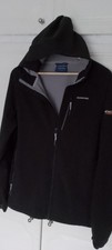 CRAGHOPPERS Men’s Softshell Jacket BLACK Size LARGE 44" WindShield,HOODED,hike