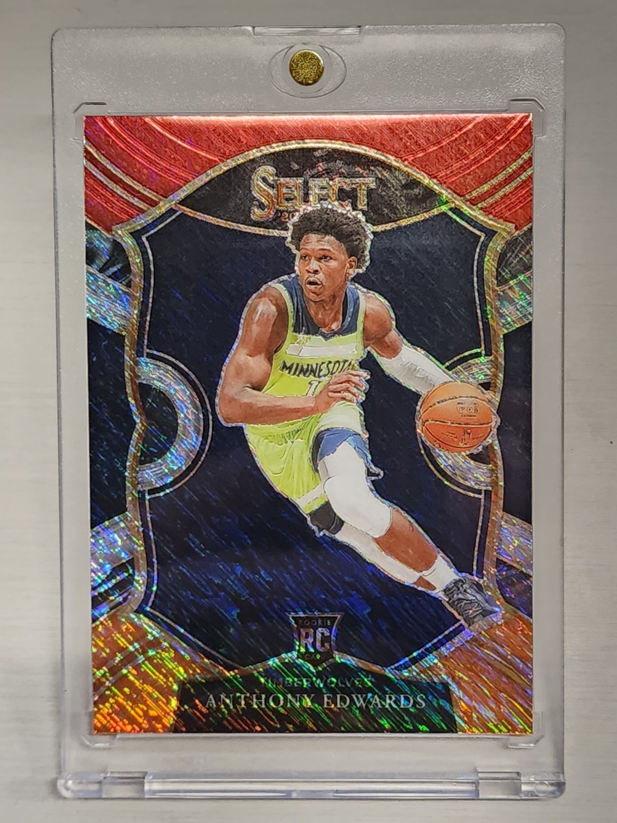 2020-21 Panini Select Concourse Anthony Edwards #61 (RC) TRI-COLOR Prizm Rookie