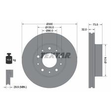 Disque de frein Fiat 130
