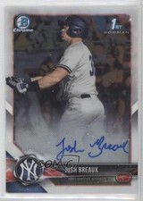 2018 Bowman Draft Chrome Draft Pick Auto Josh Breaux #CDA-JBR Auto p7m