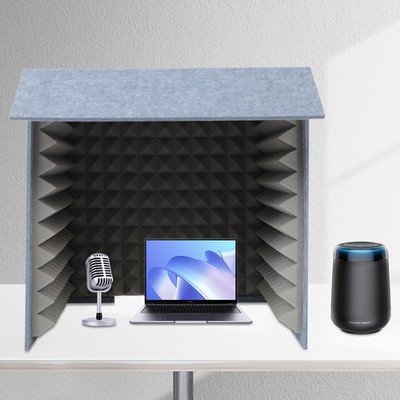 Desktop Soundproof Cover Portable Sound Recording Reflection Filter Isolation.
