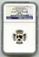 2016 Canada Gilt $1 Maple Leaf 1/20 oz Silver NGC PF69 Reverse First Releas Q870