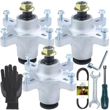 3 Pack 139-3214 Spindle with 119-8820 Belt Replaces 139-3214 Spindle Toro 117...