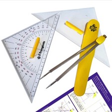 Set Squadrette e Compasso nautici - Kit Carteggio Sailor - Corredo Il Frangente 