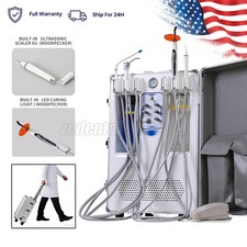 Portable Dental Mobile Delivery Unit Air Compressor Suction Light Curing Scaler