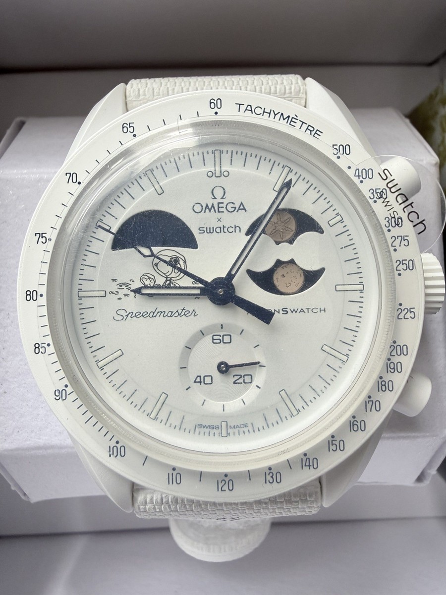 Omega x Swatch MISSION TO EARTHPHASE - MOONSHINE GOLD Swiss Snow