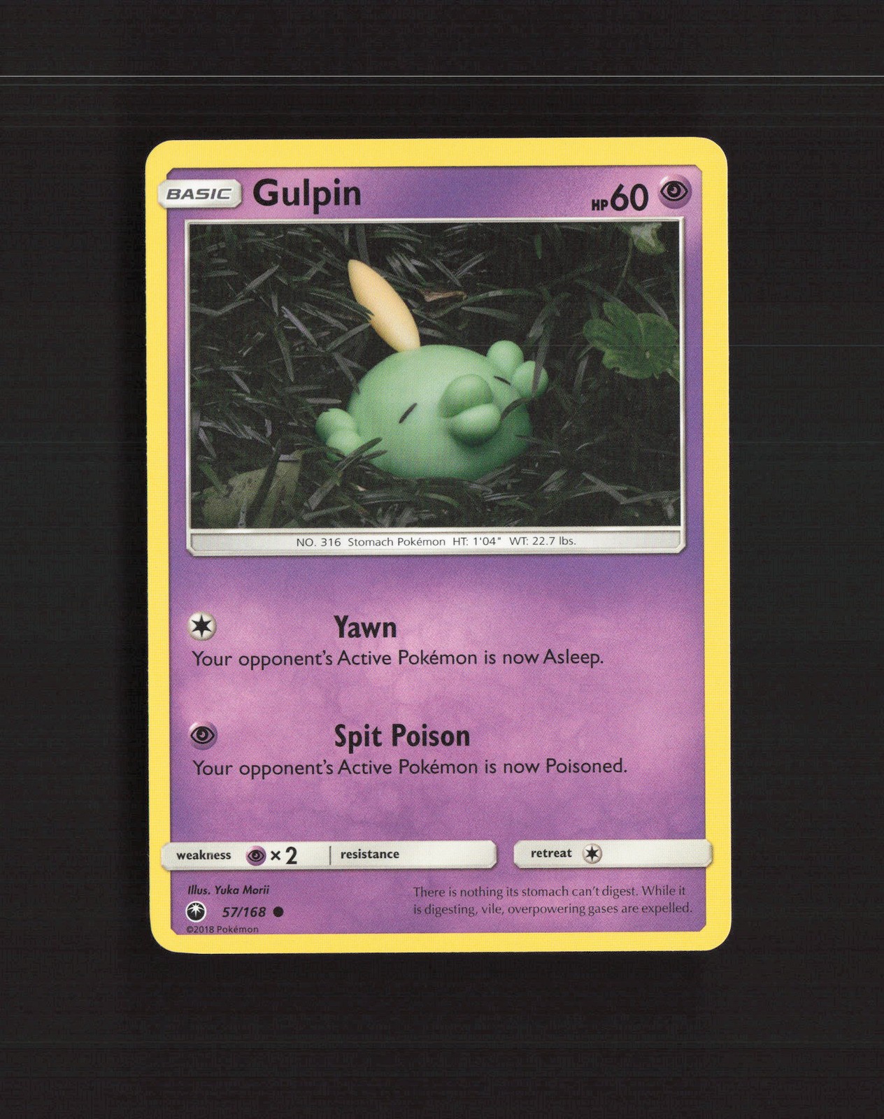 Gulpin 57/168 Celestial Storm Common Pokemon Card LP