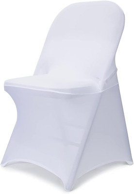 Fundas silla plegable blancas spandex elastico universal lavable fiesta boda