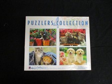 Puzzlers Collection Lot of 4 Animal Puzzles 3 Sealed 1 Missing Piece