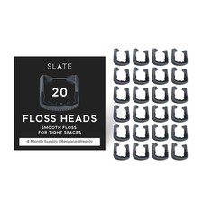 Slate Flosser Refills - Reusable Woven Floss, PFAS-Free, Non-Toxic Dental Floss