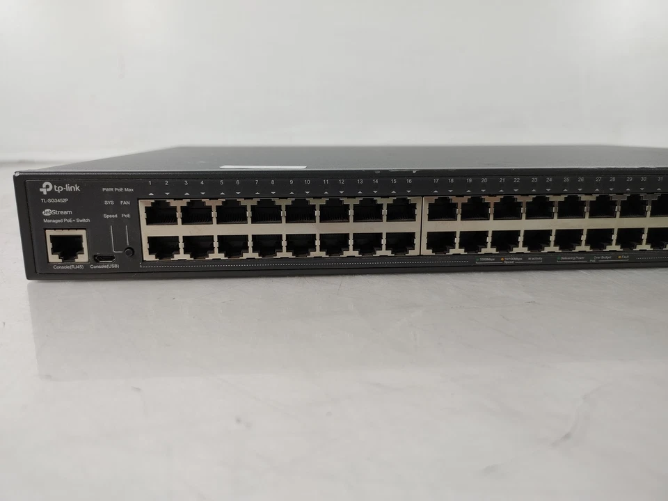 TP-Link JetStream TL-SG3452P 52-Port Gigabit Ethernet Managed PoE+ Switch - Image 2 of 4