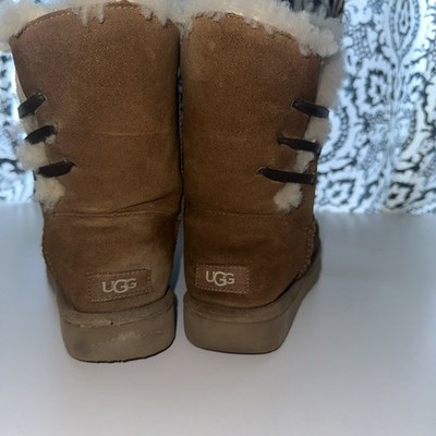 UGG Boots Constantine Womens Brown Suede Leather Sheepskin Winter