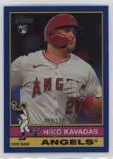 2025 Topps Heritage Chrome Blue Border 99/150 Niko Kavadas #320 0g9