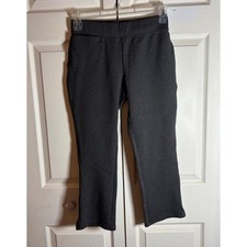 Quince Ultra-Stretch Ponte Straight Leg Pants Charcoal Gray Size M W-PNT-44