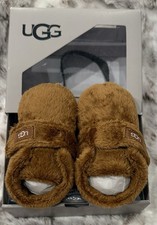 UGGS Bixbee Bootie Vel-Cro Wrap closure Toddler Slippers Size 04/05 M