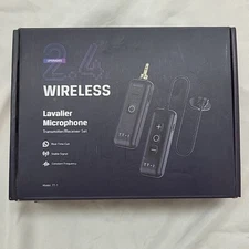 Wireless Lavalier Microphone System, 2.4G Wireless Transmitter /Receiver Set