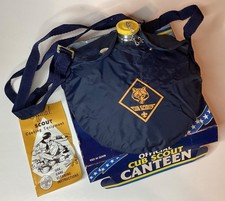 NOS OFFICIAL CUB SCOUT CANTEEN NO. 1806 1 QUART W/BLUE COVER- MADE IN THE USA