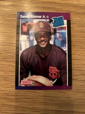 1989 Donruss Rated Rookie Sandy Alomar Jr. #28 *Denotes Next to Performance (RC)