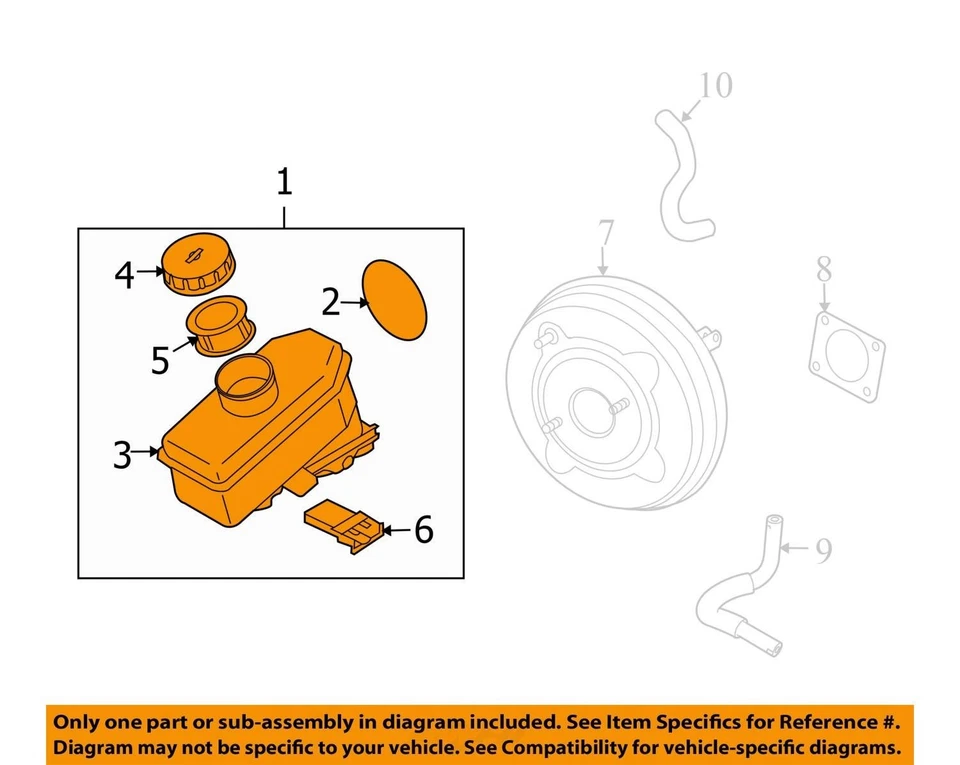 Infiniti EX35 2008 cilindro maestro de freno fabricante de equipos originales 135 k millas - LKQ375893632 Foto 4 de 4