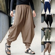 Stylish Japanese Casual Trousers For Men Loose And Comfortable Harem Pants