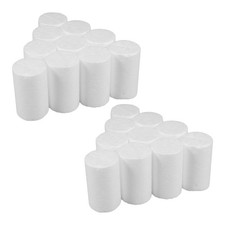 20 Pcs Foam Tubes for Crafts Blocks Arts Cylinders Christmas DIY Supplies