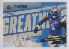 2024 Upper Deck CFL CFL Greatness Deluxe 133/250 Willie Jefferson #88 08s2