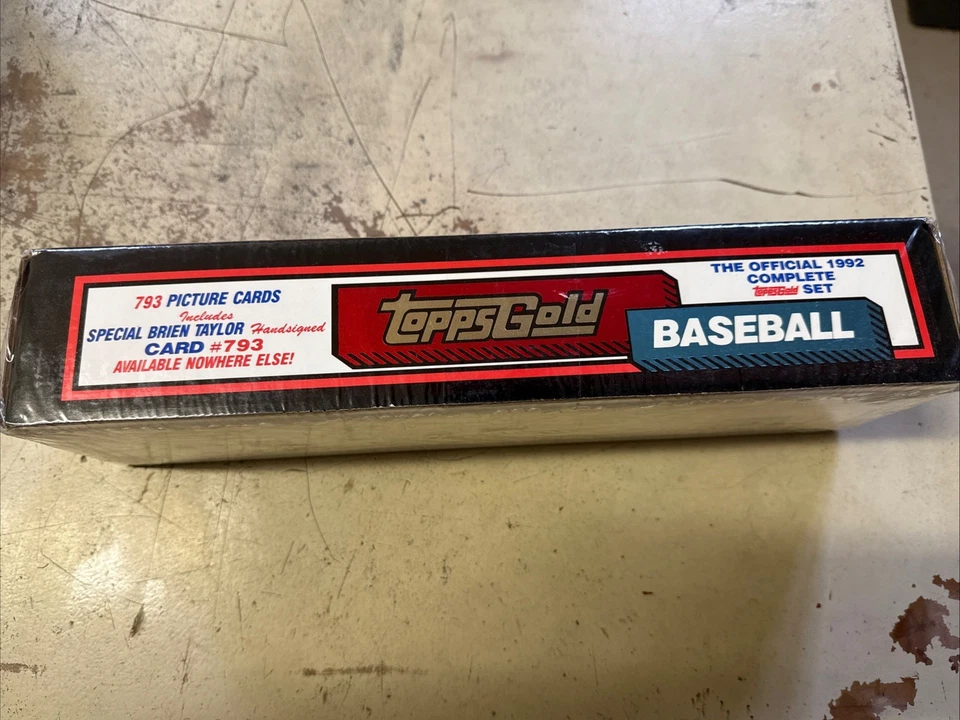 1992 Topps Factory Set Auto Brien Taylor #793 Gold (AU, RC) - Image 2 of 4