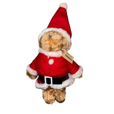 Vintage Paddington Bear Santa Claus Plush 16" Eden Toys w/ Tags 1975 collectible