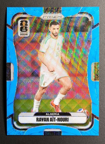 2026 Panini Prizm FIFA World Cup #131 Rayan Ait-Nouri Blue Wave Prizm 171/225