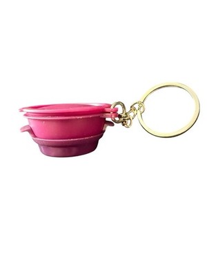 Tupperware Mini Steamer Bowl Keychain Purple Micro Smart Steamer